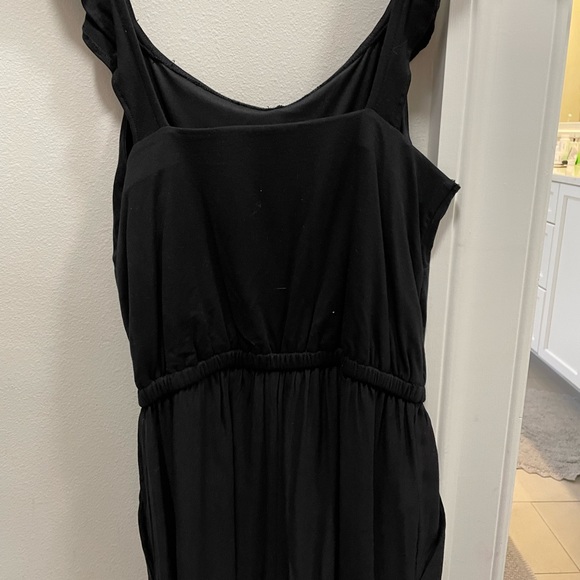 Worn once black soft green pant romper from LOFT size XSP - Picture 3 of 3